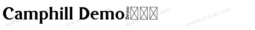 Camphill Demo字体转换